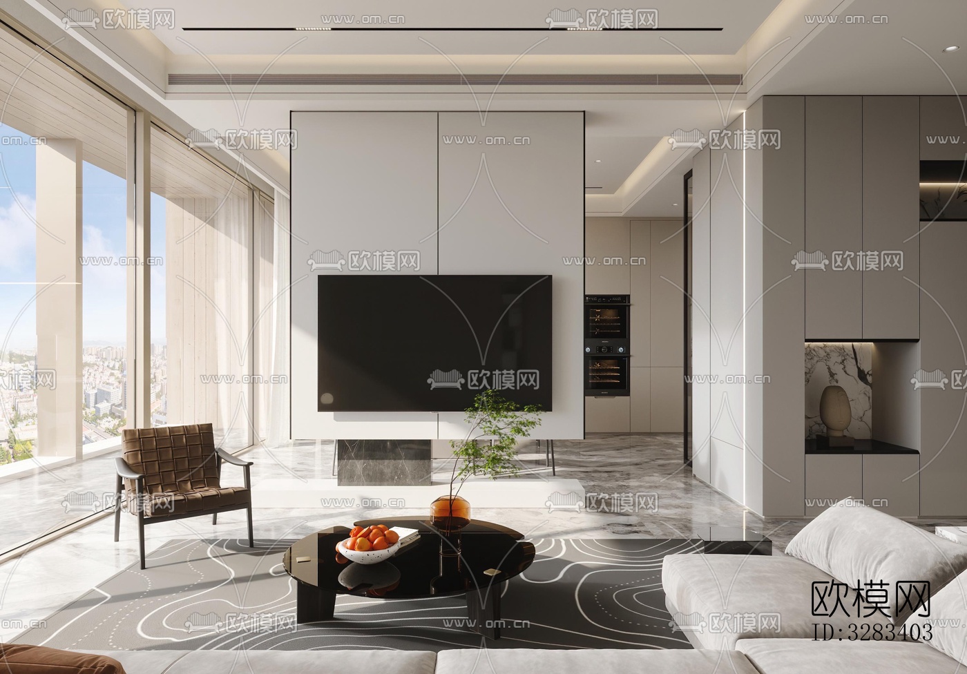 现代别墅效果图下载（渲染图11）