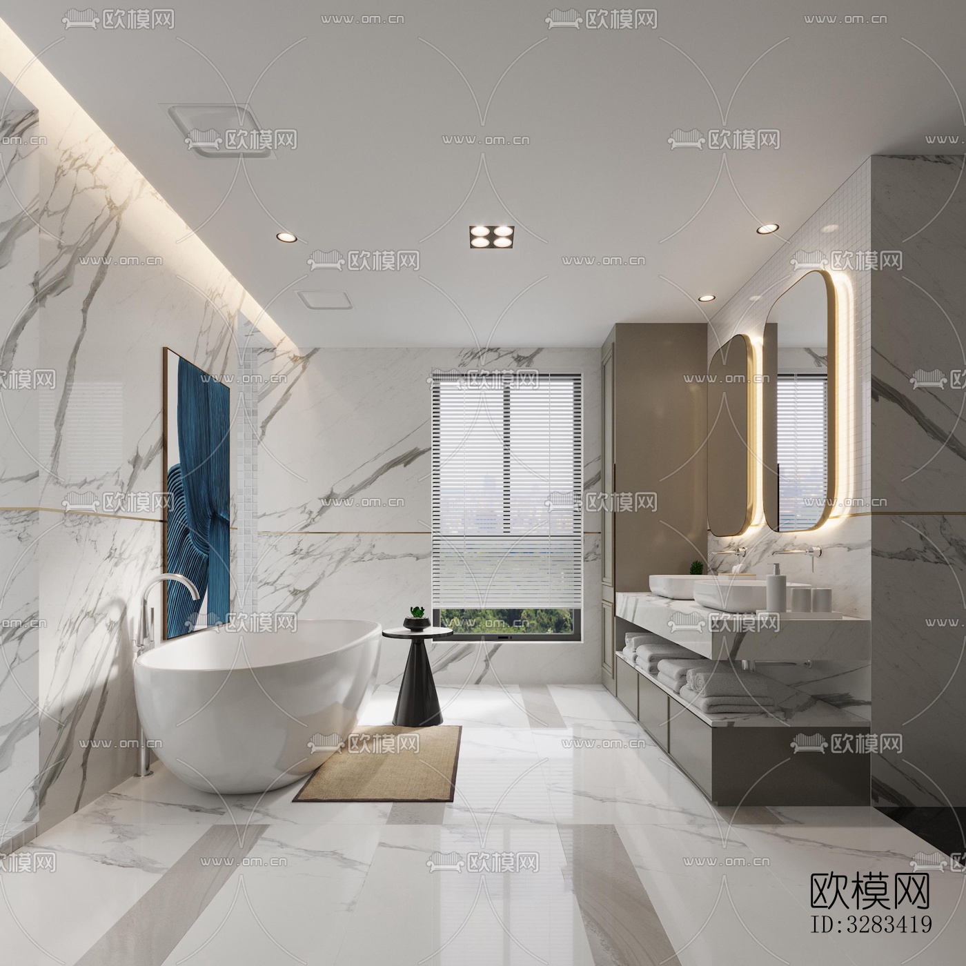 现代别墅效果图下载（渲染图2）