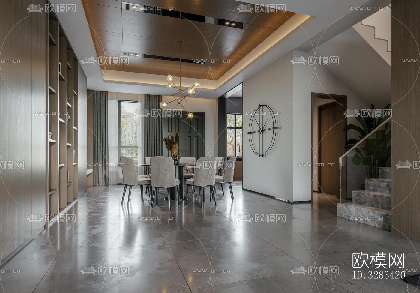 现代别墅效果图下载（渲染图6）