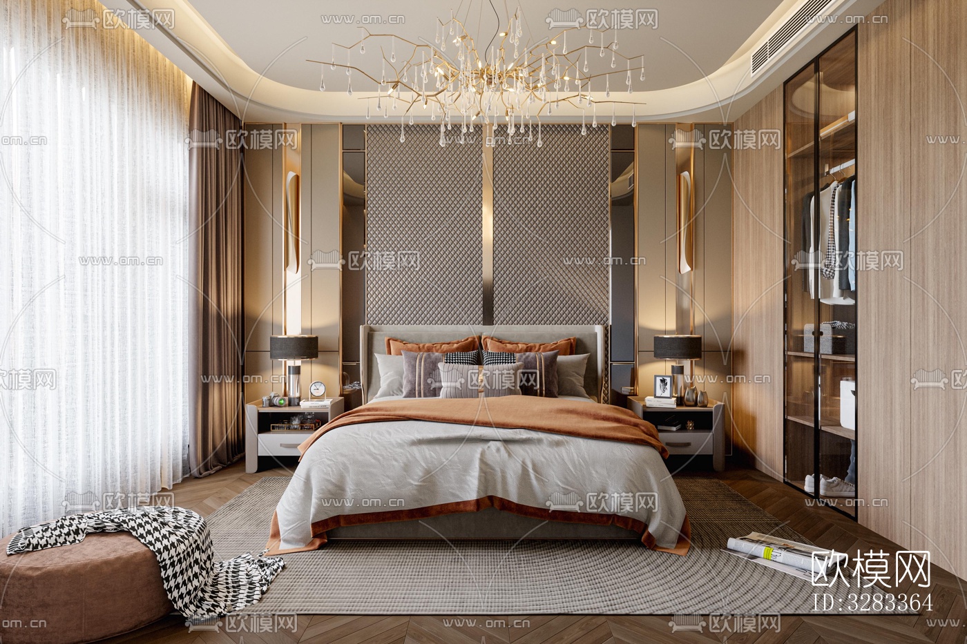 后现代别墅效果图下载（渲染图7）