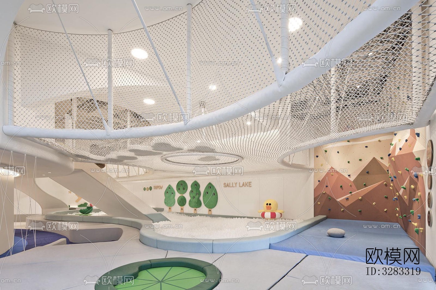 现代儿童游乐效果图下载（渲染图3）