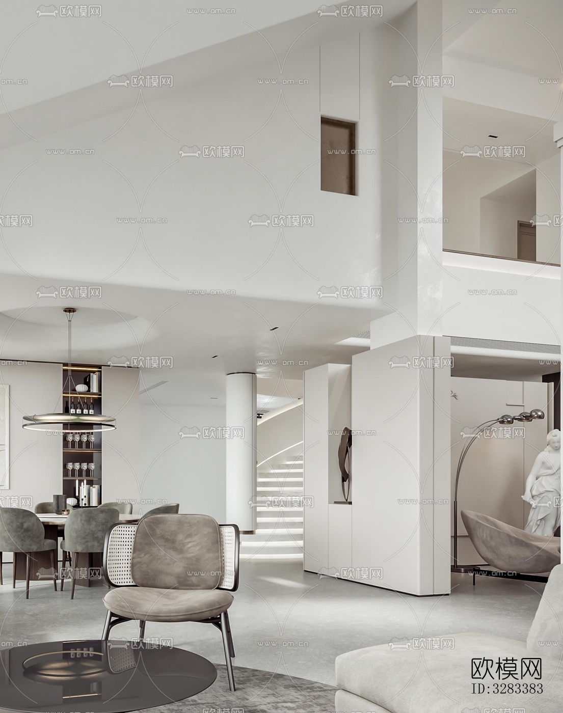 现代别墅效果图下载（渲染图12）