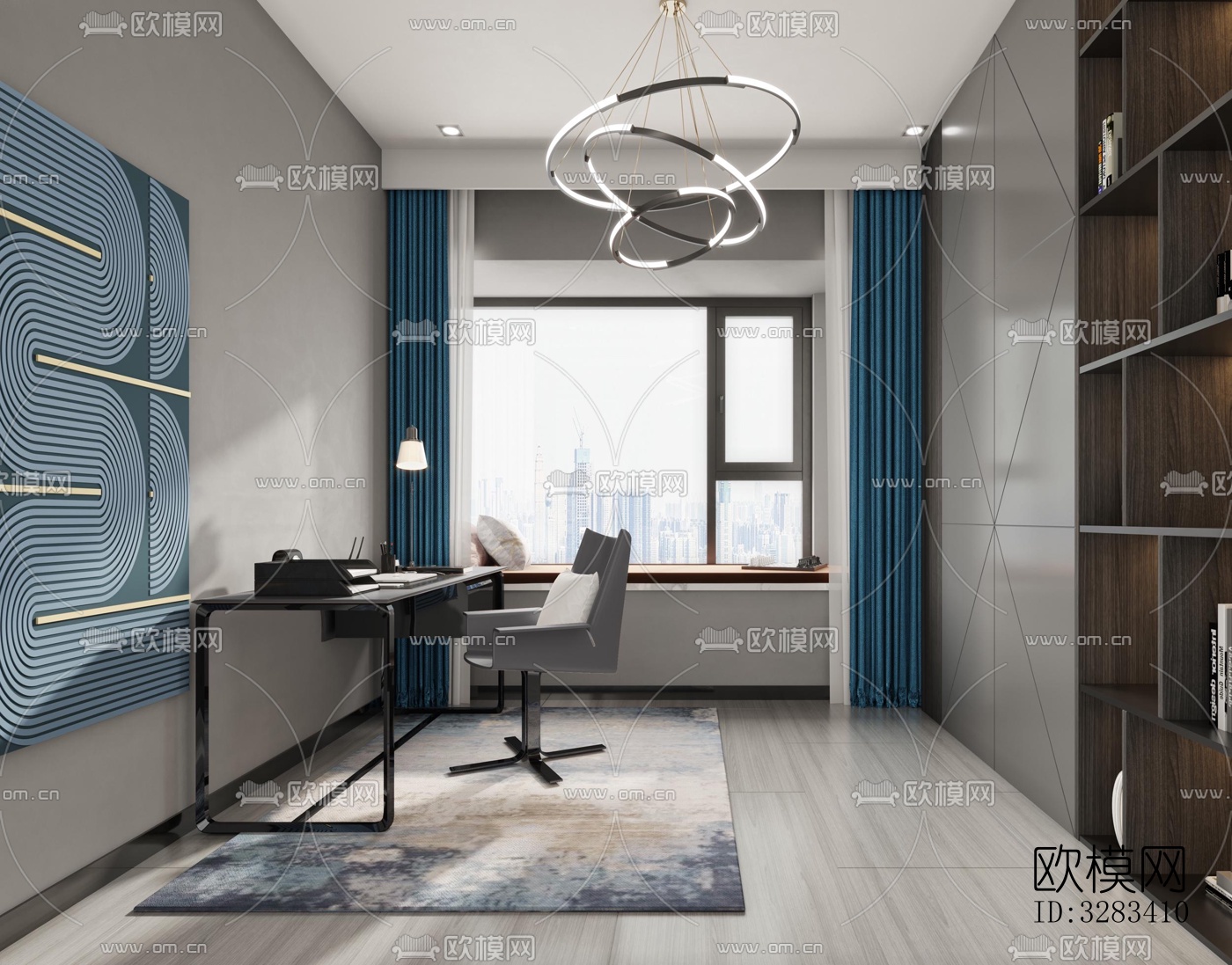 现代别墅效果图下载（渲染图7）