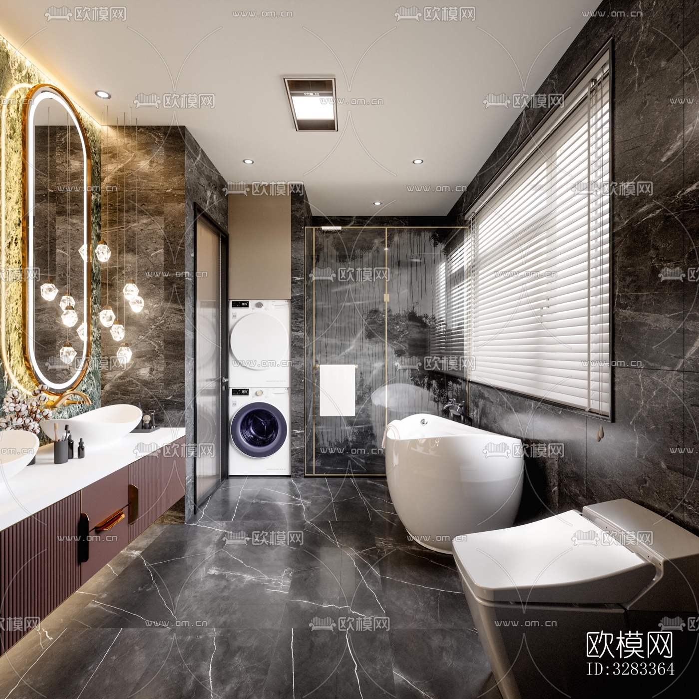 后现代别墅效果图下载（渲染图15）