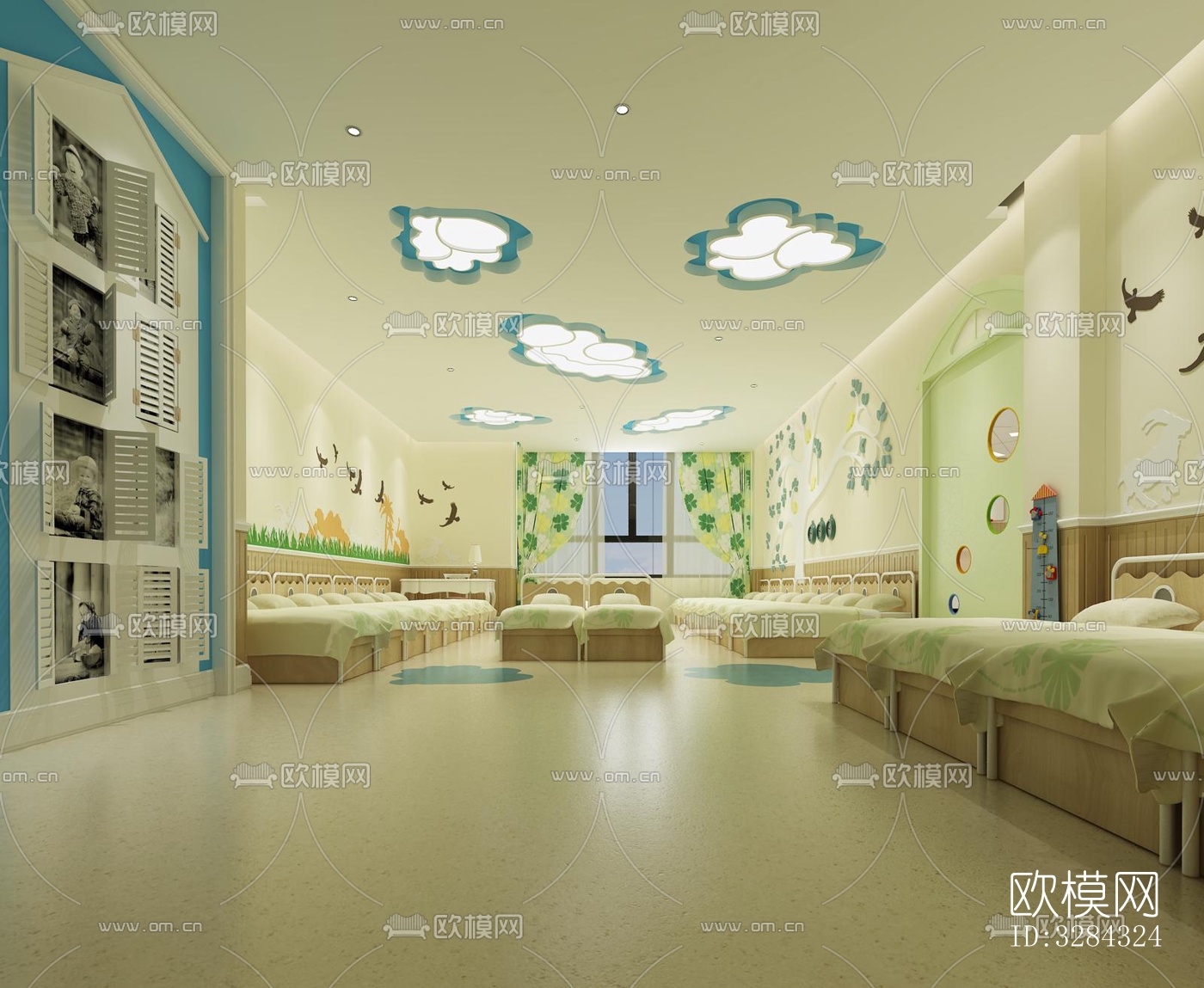 现代幼儿园效果图下载（渲染图9）