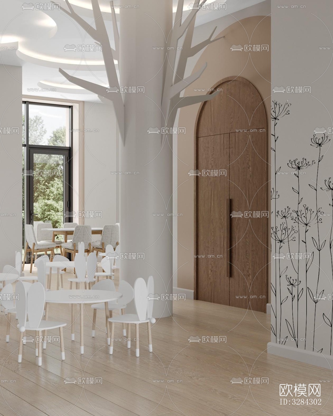 现代幼儿园效果图下载（渲染图16）