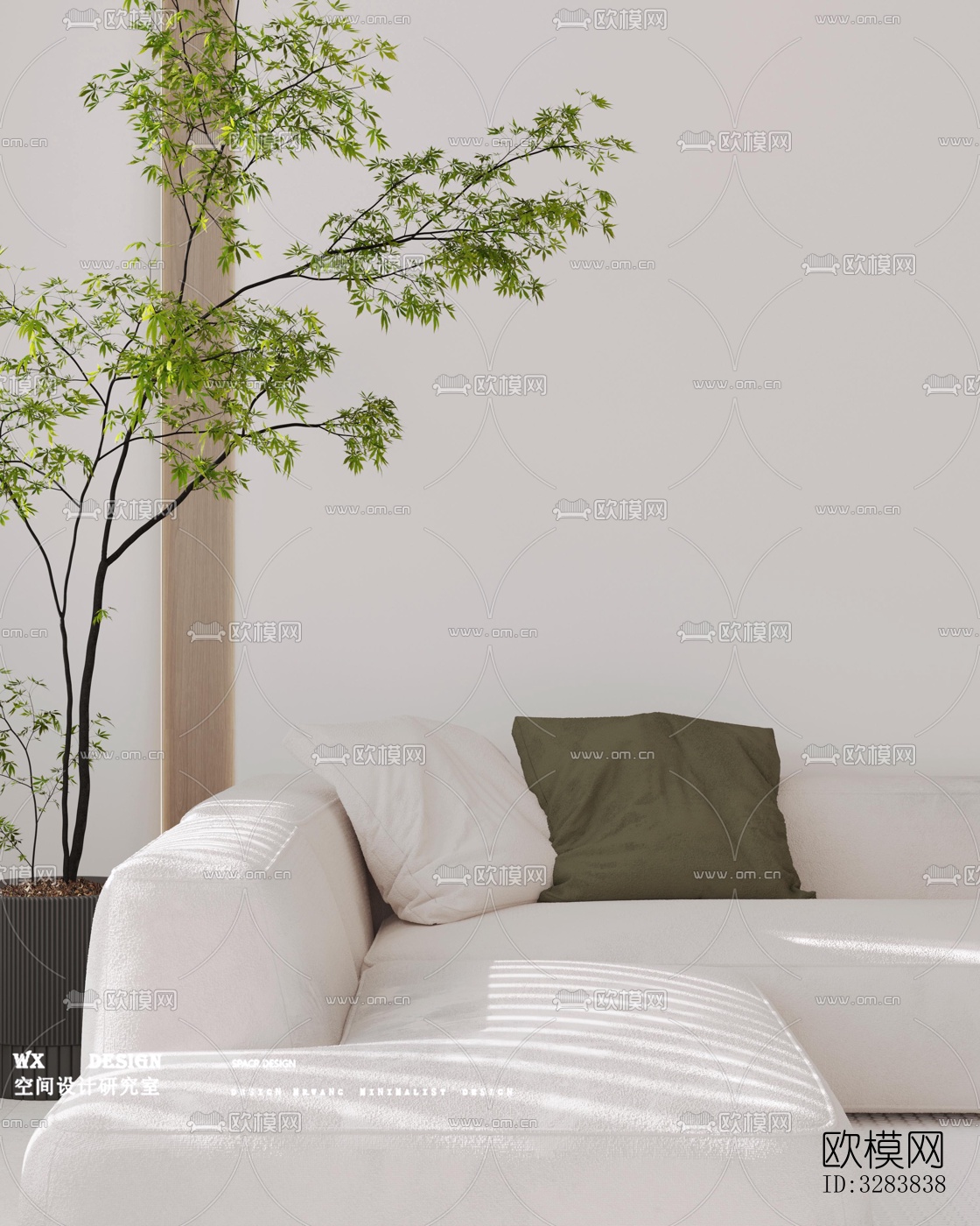 现代客餐厅效果图下载（渲染图5）