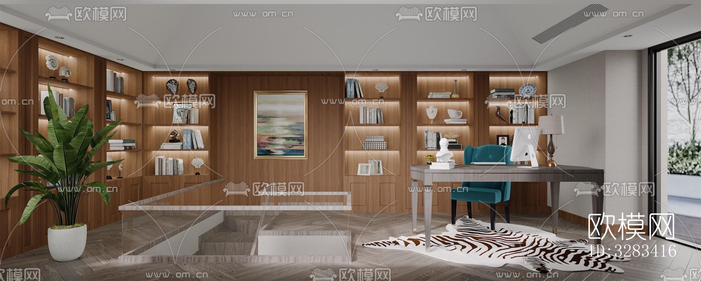 现代别墅效果图下载（渲染图15）