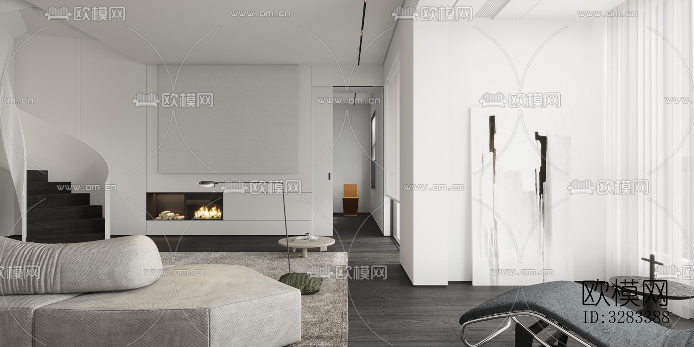 现代别墅效果图下载（渲染图2）