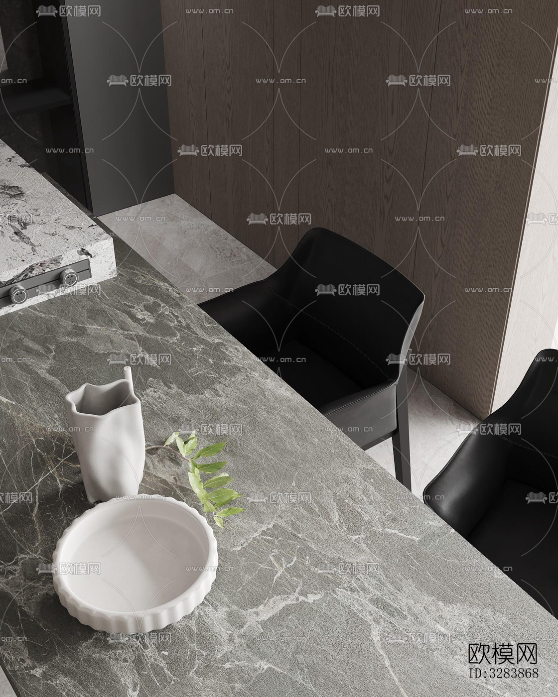 现代客餐厅效果图下载（渲染图9）