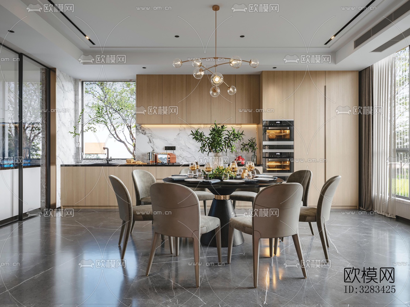 现代别墅效果图下载（渲染图6）