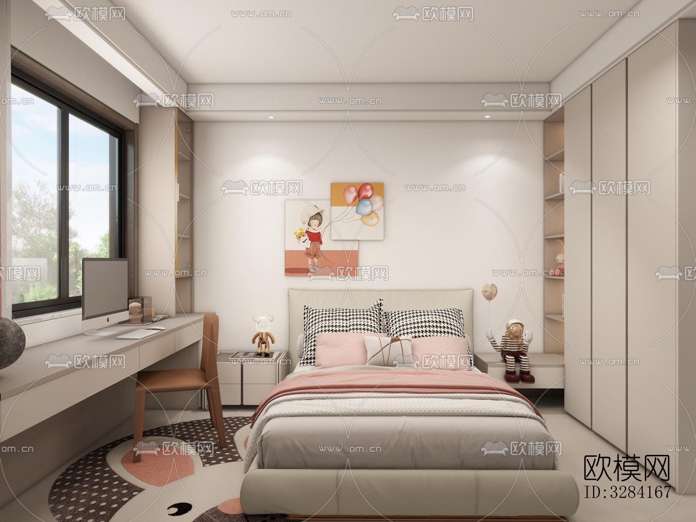 现代客餐厅效果图下载（渲染图5）