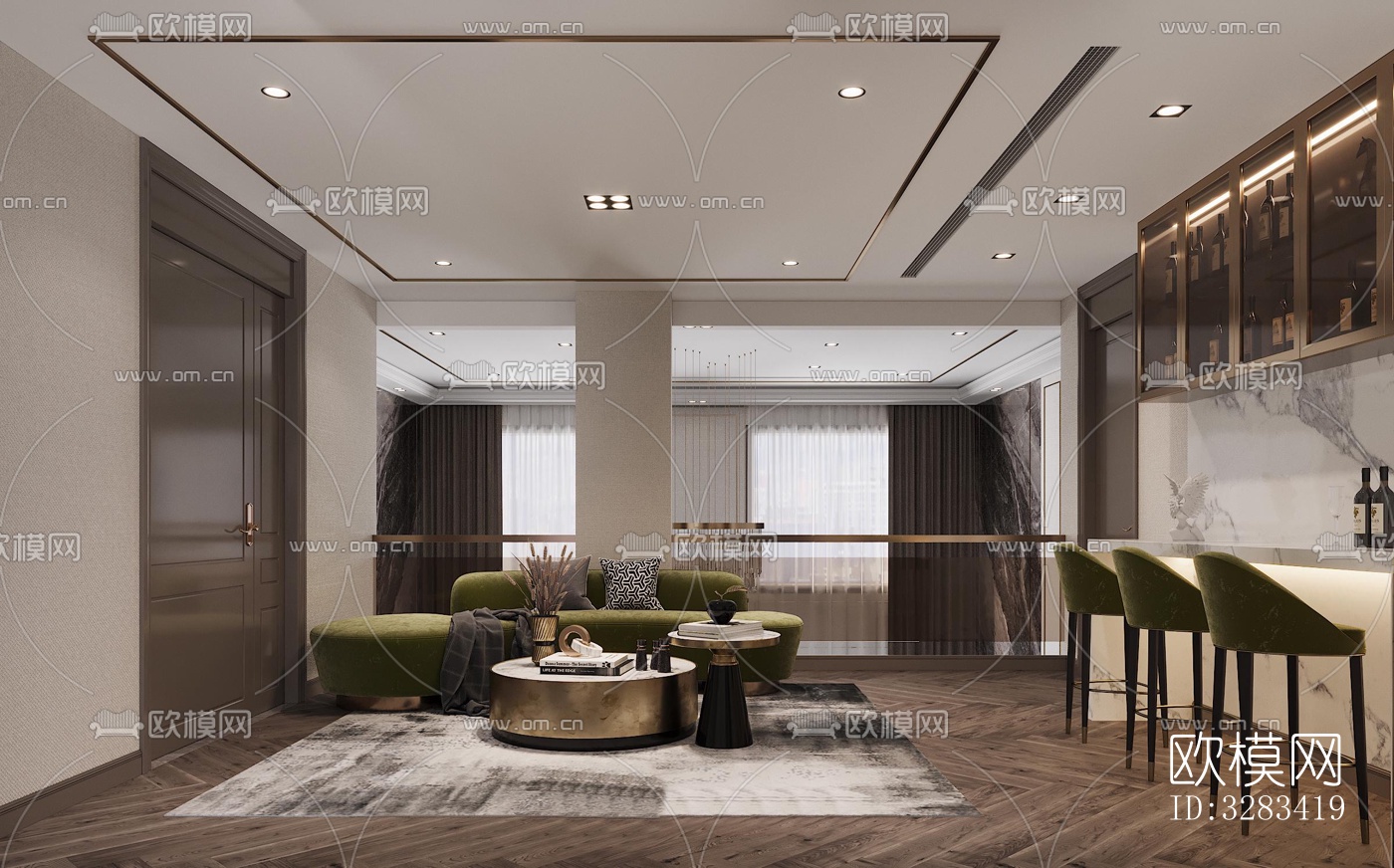 现代别墅效果图下载（渲染图6）