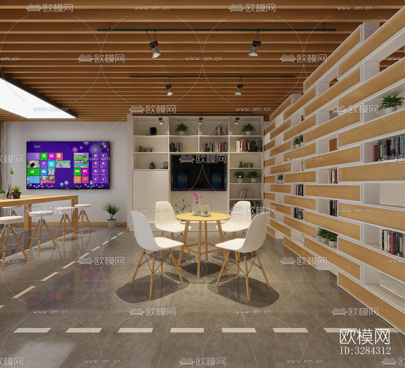 现代幼儿园效果图下载（渲染图14）