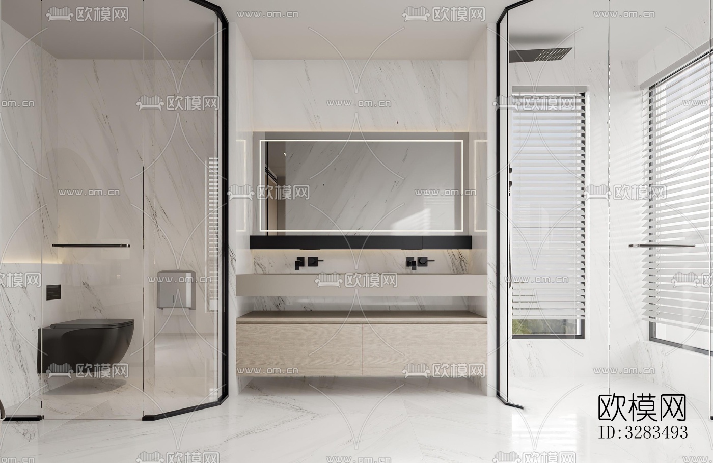 现代卧室效果图下载（渲染图5）