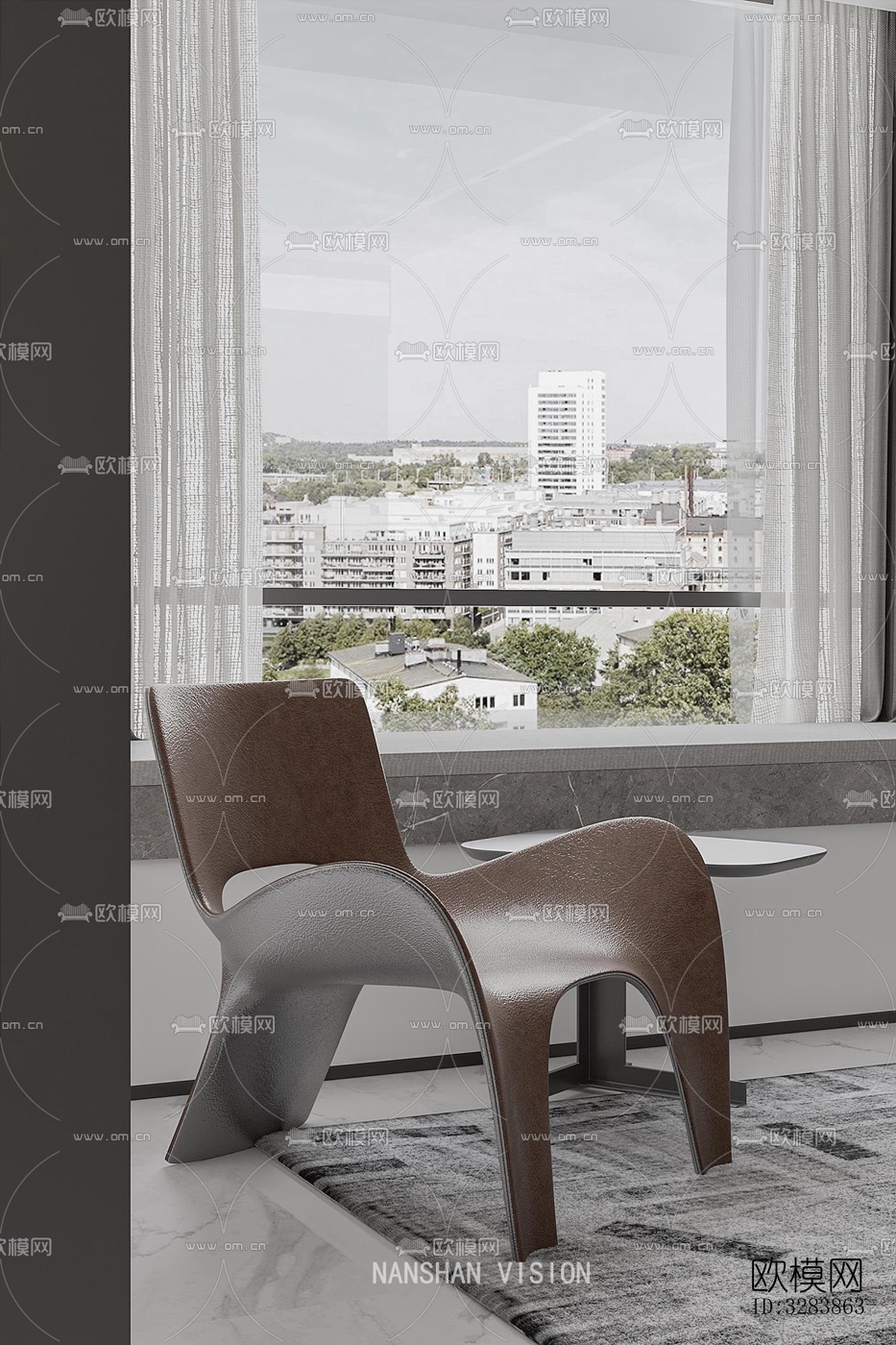 现代客餐厅效果图下载（渲染图5）