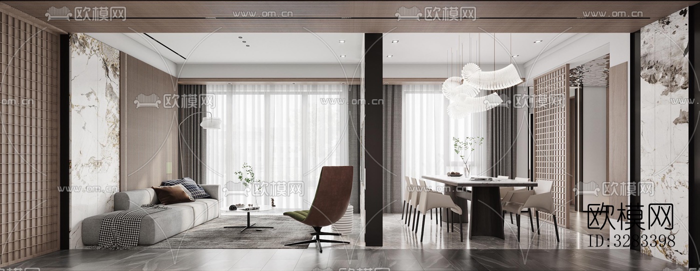 现代别墅效果图下载（渲染图4）