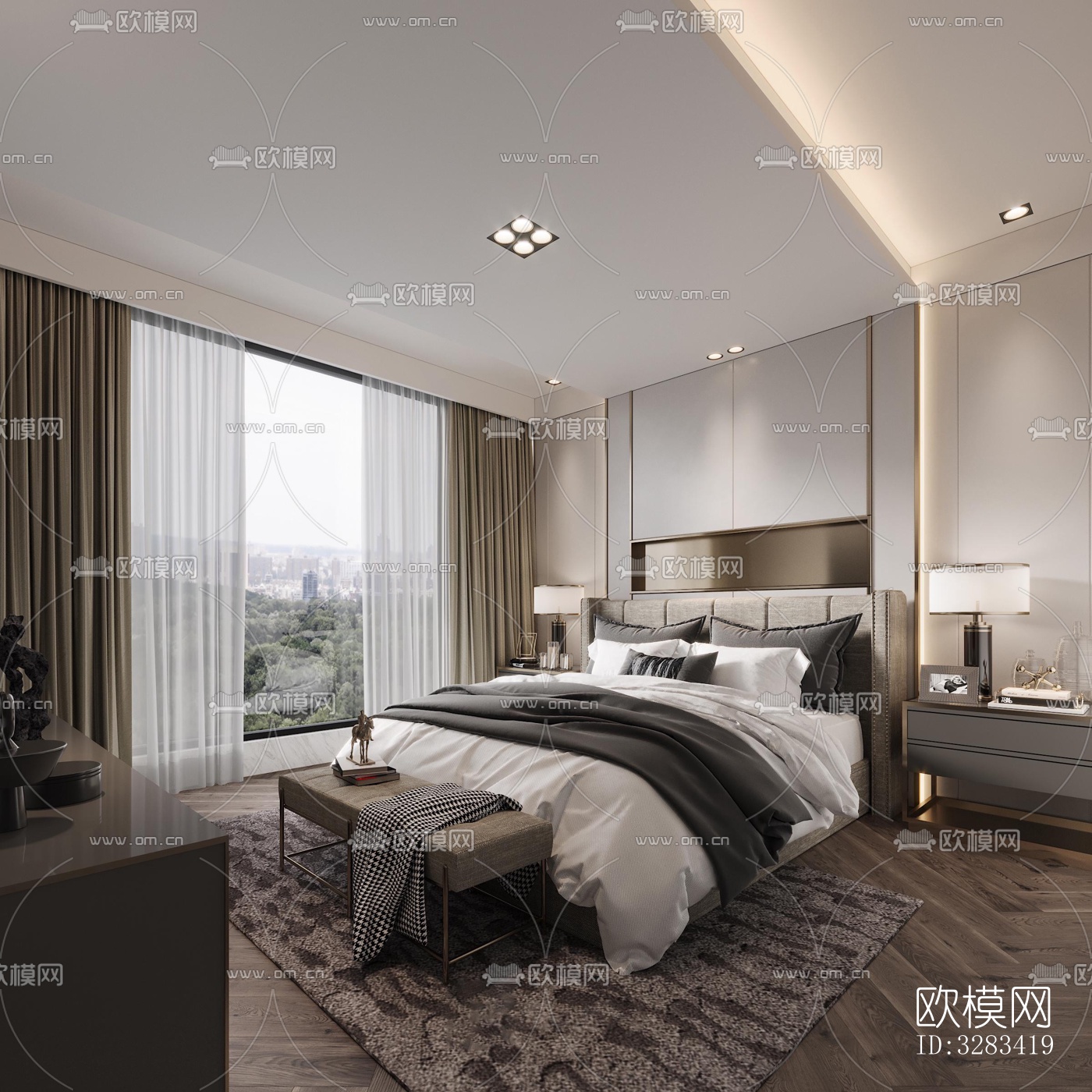 现代别墅效果图下载（渲染图4）