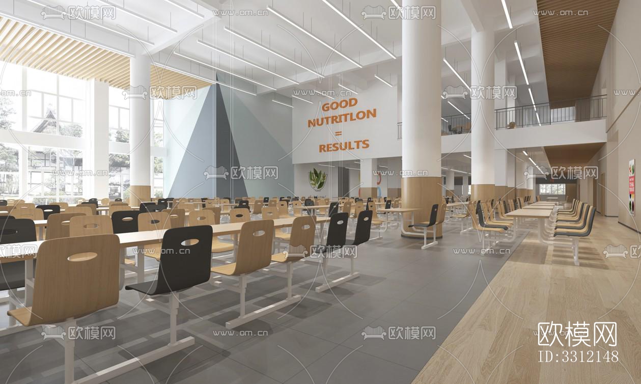 现代学校效果图下载（渲染图5）