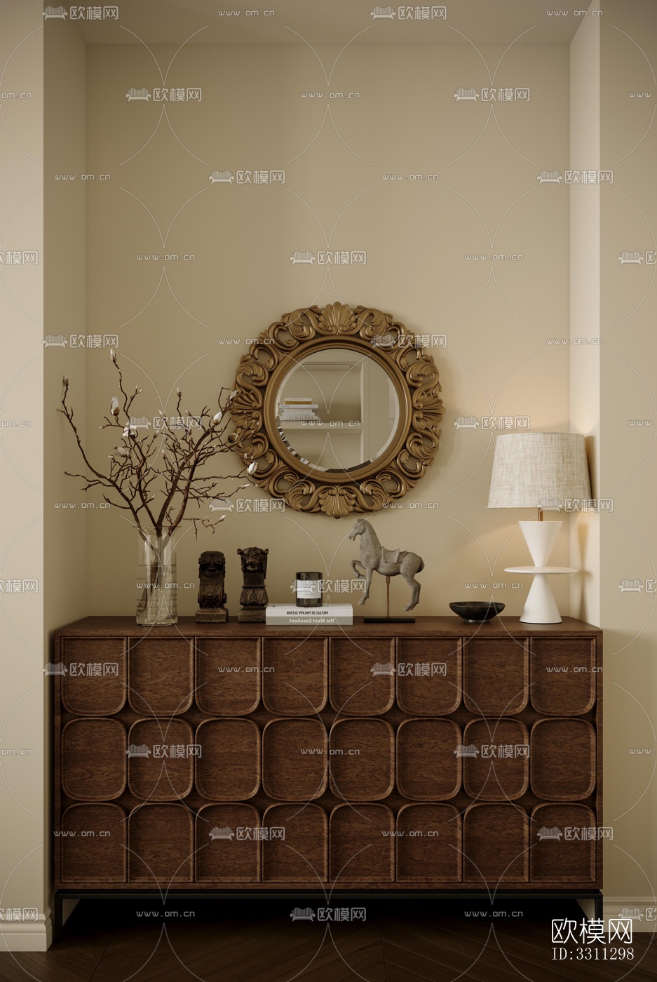 现代客餐厅效果图下载（渲染图8）