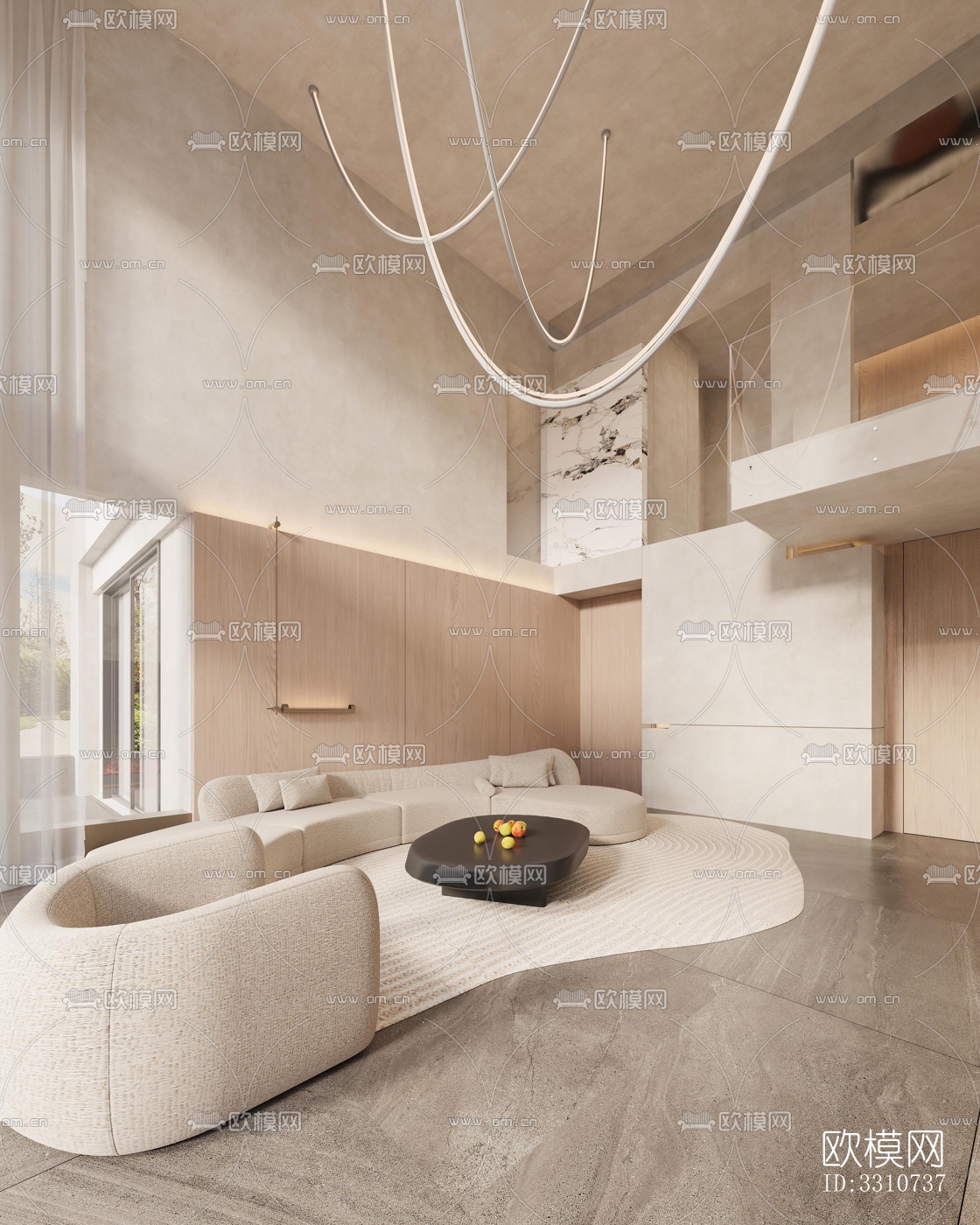 现代别墅效果图下载（渲染图1）