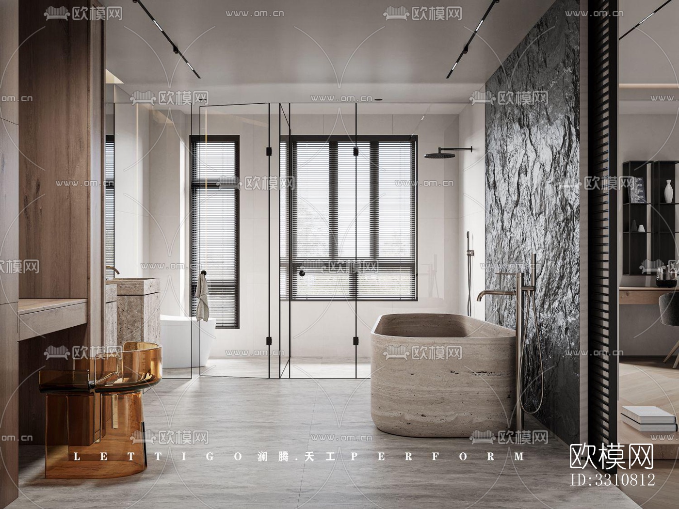 现代客餐厅效果图下载（渲染图10）