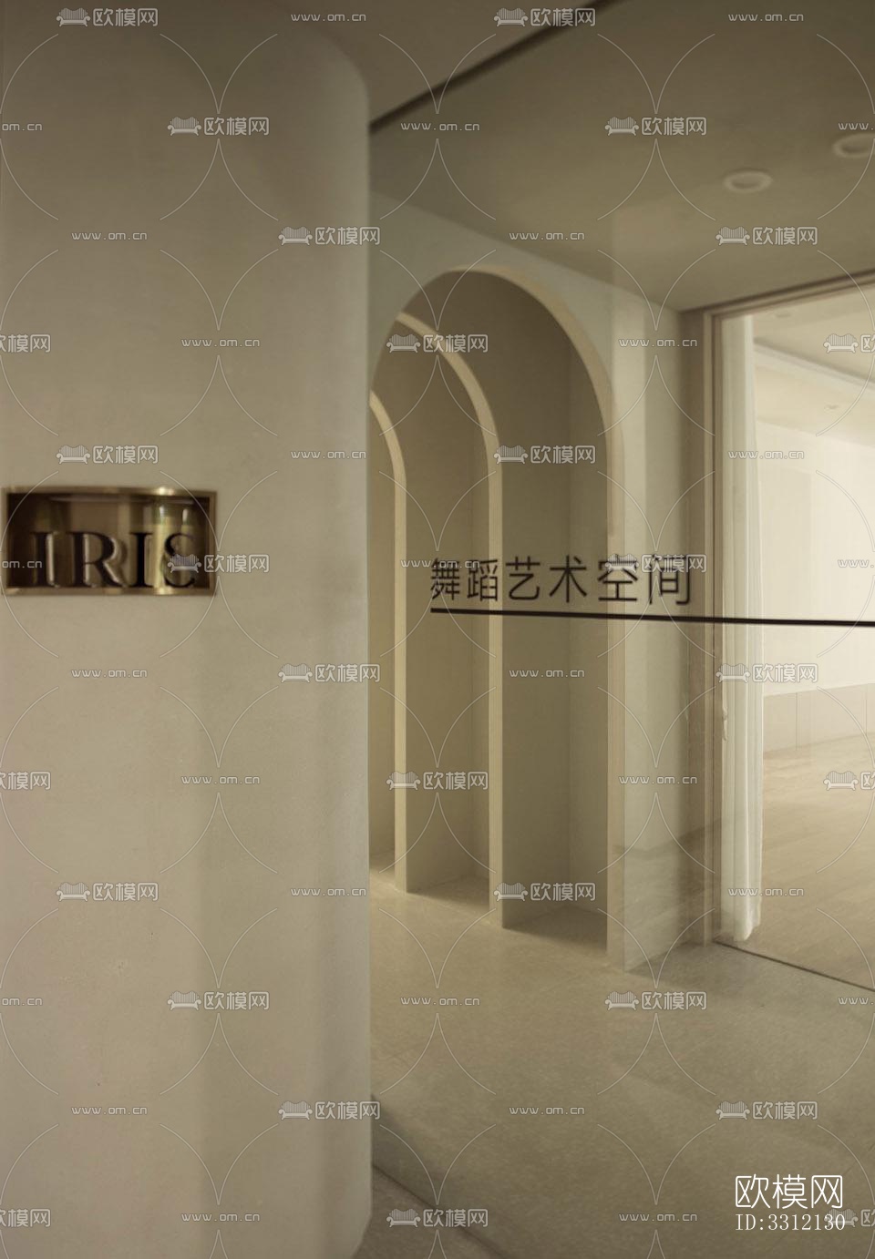 现代健身房效果图下载（渲染图1）