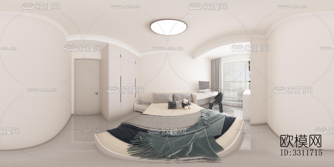 现代客餐厅效果图下载（渲染图6）