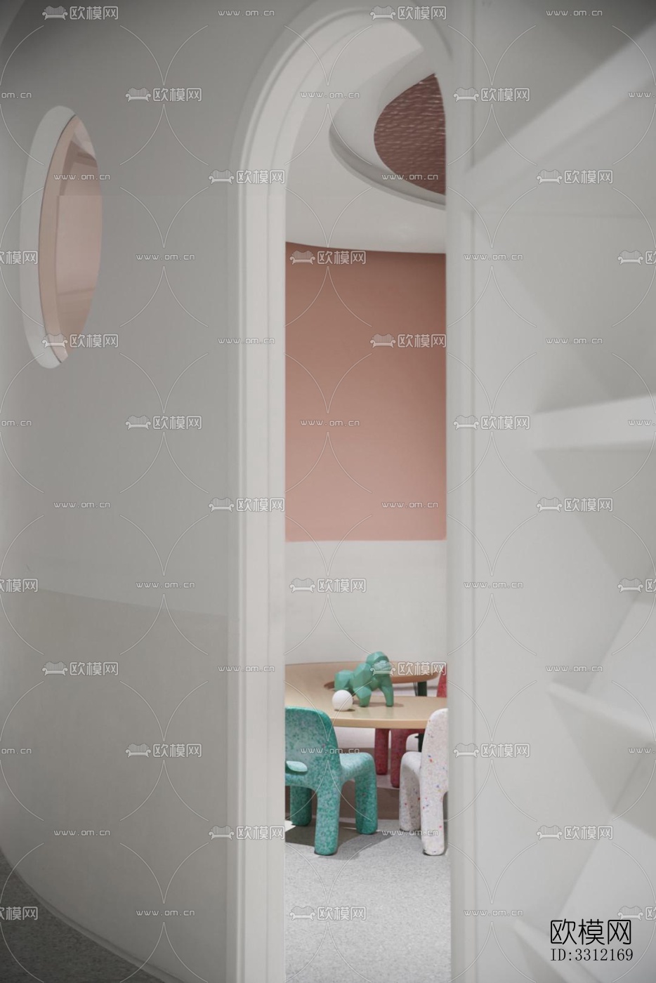 现代学校效果图下载（渲染图6）