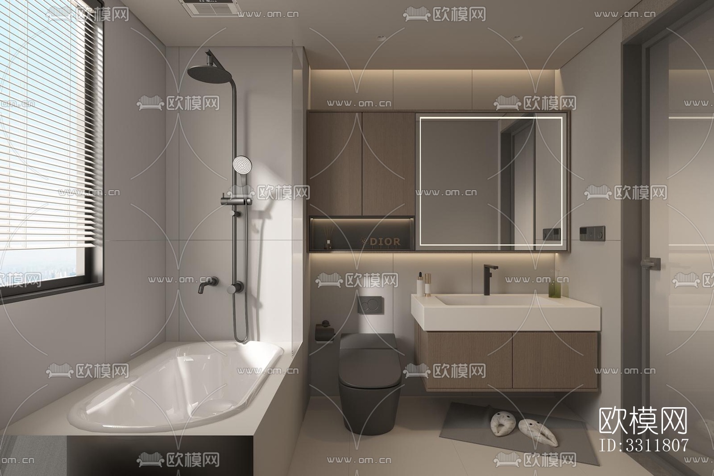 现代客餐厅效果图下载（渲染图8）