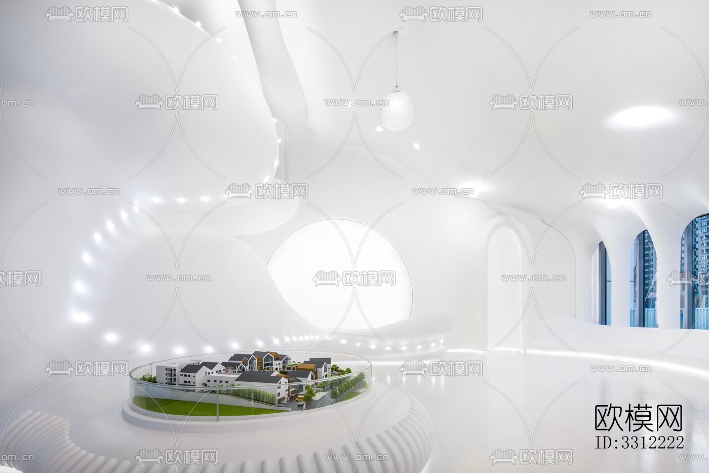 现代幼儿园效果图下载（渲染图2）