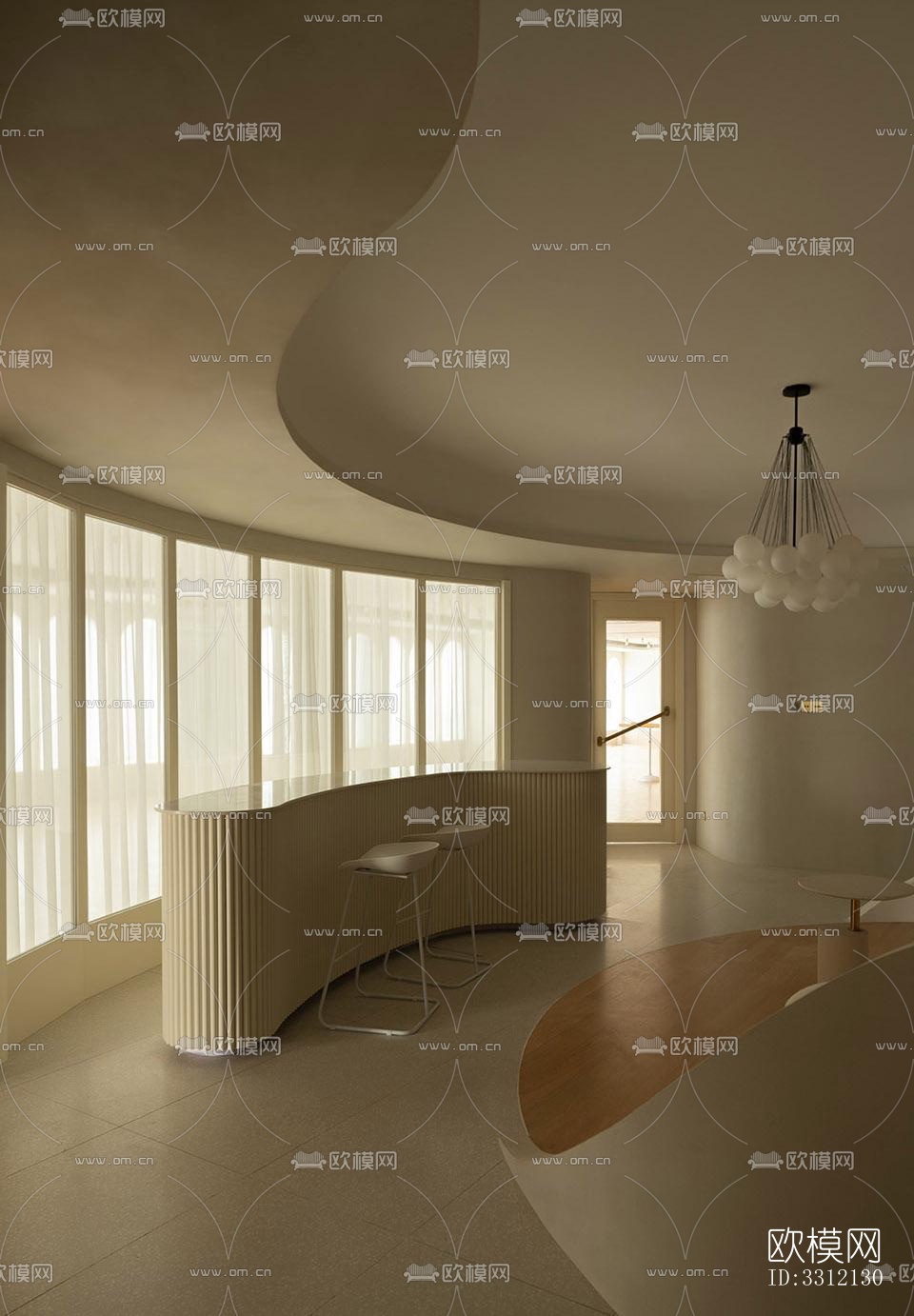 现代健身房效果图下载（渲染图16）