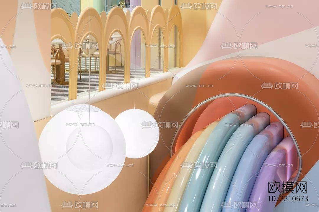 现代儿童游乐效果图下载（渲染图2）