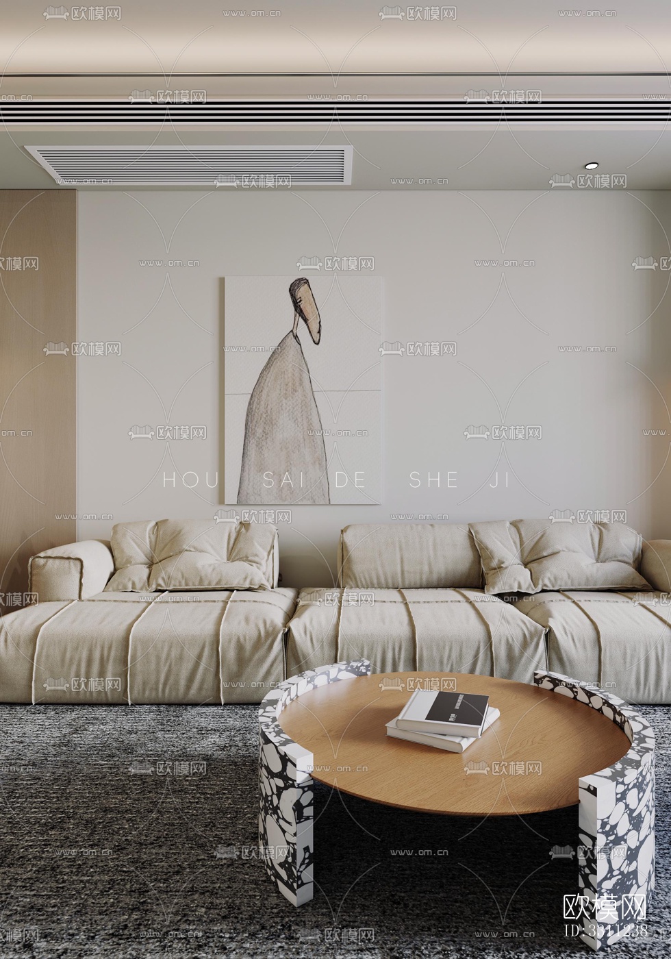 现代客餐厅效果图下载（渲染图10）