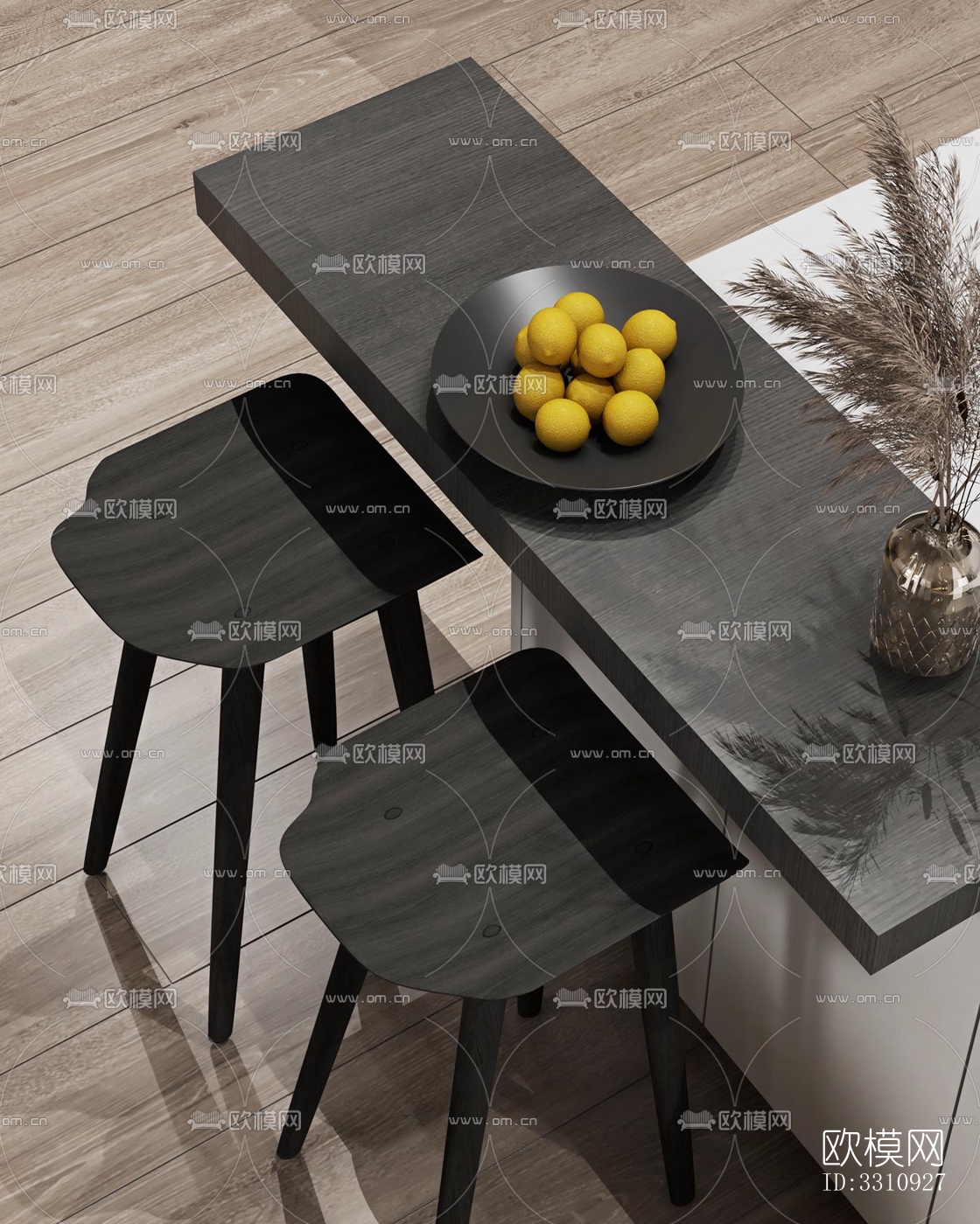 现代客餐厅效果图下载（渲染图8）