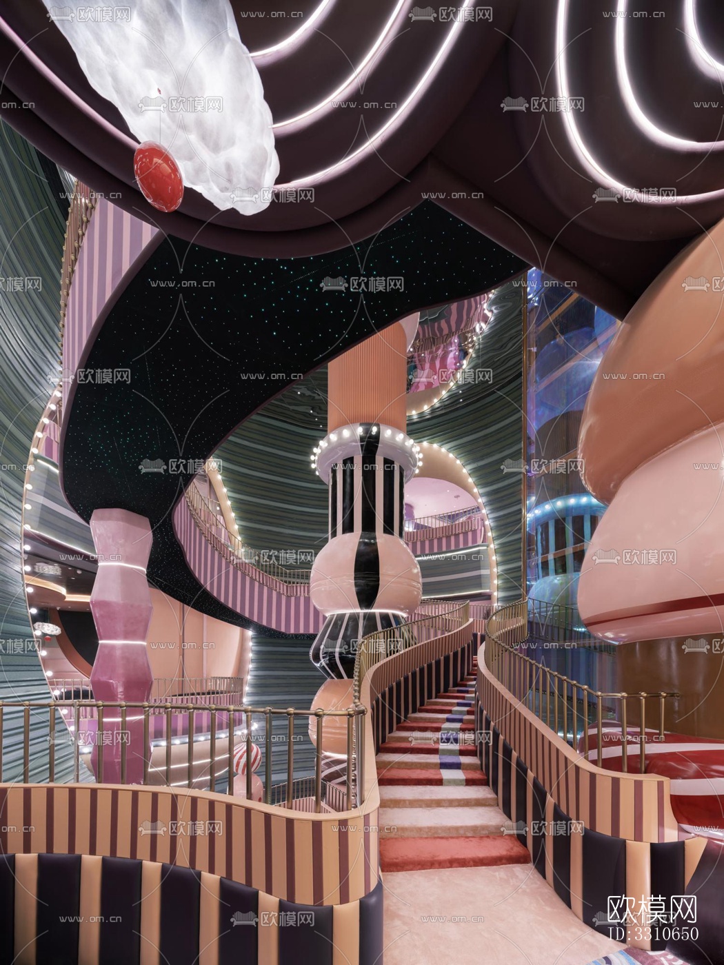 现代儿童游乐效果图下载（渲染图10）