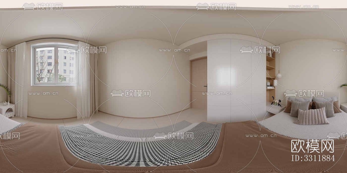 现代客餐厅效果图下载（渲染图4）