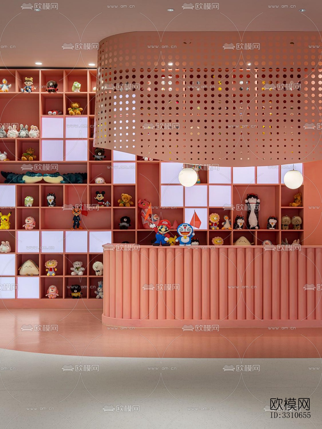 现代儿童游乐效果图下载（渲染图2）