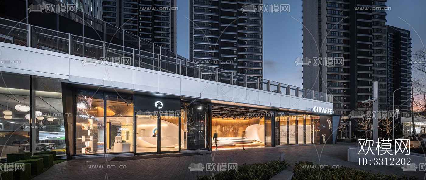 现代幼儿园效果图下载（渲染图1）