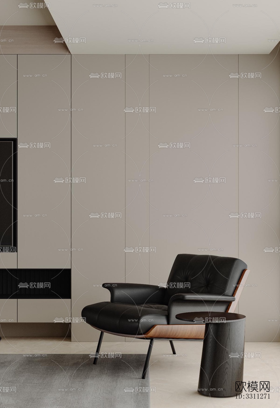 现代客餐厅效果图下载（渲染图2）