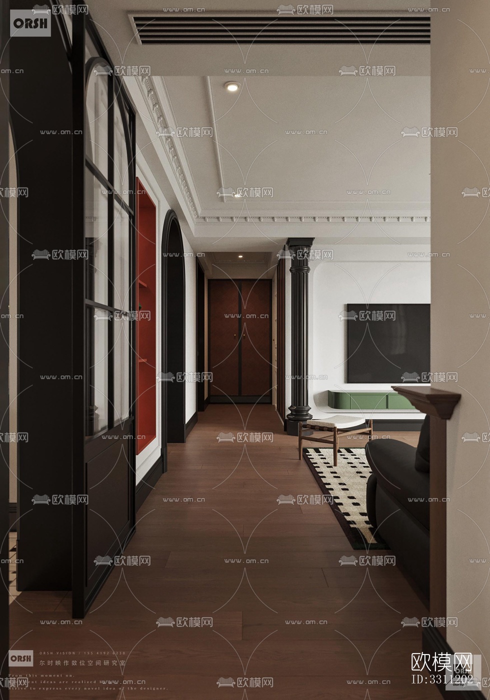 现代客餐厅效果图下载（渲染图7）