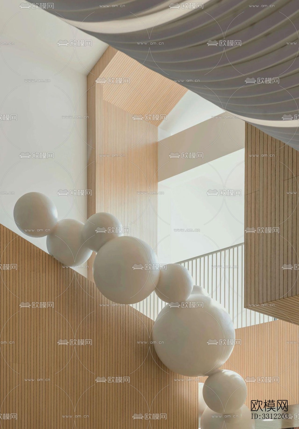 现代幼儿园效果图下载（渲染图7）