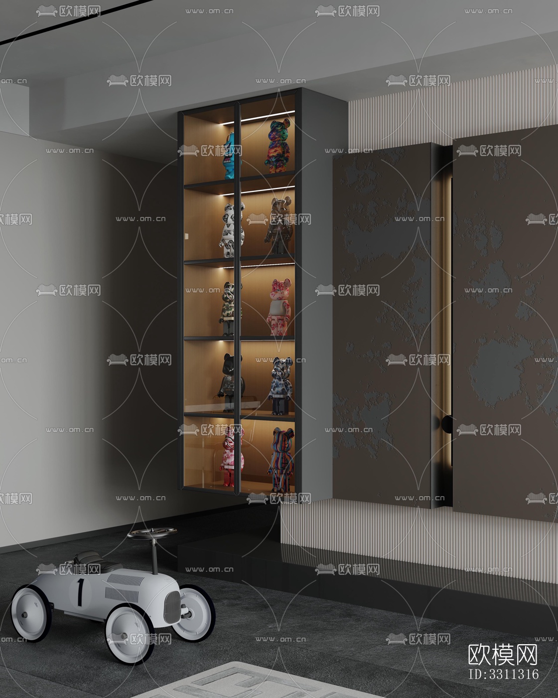 现代客餐厅效果图下载（渲染图6）