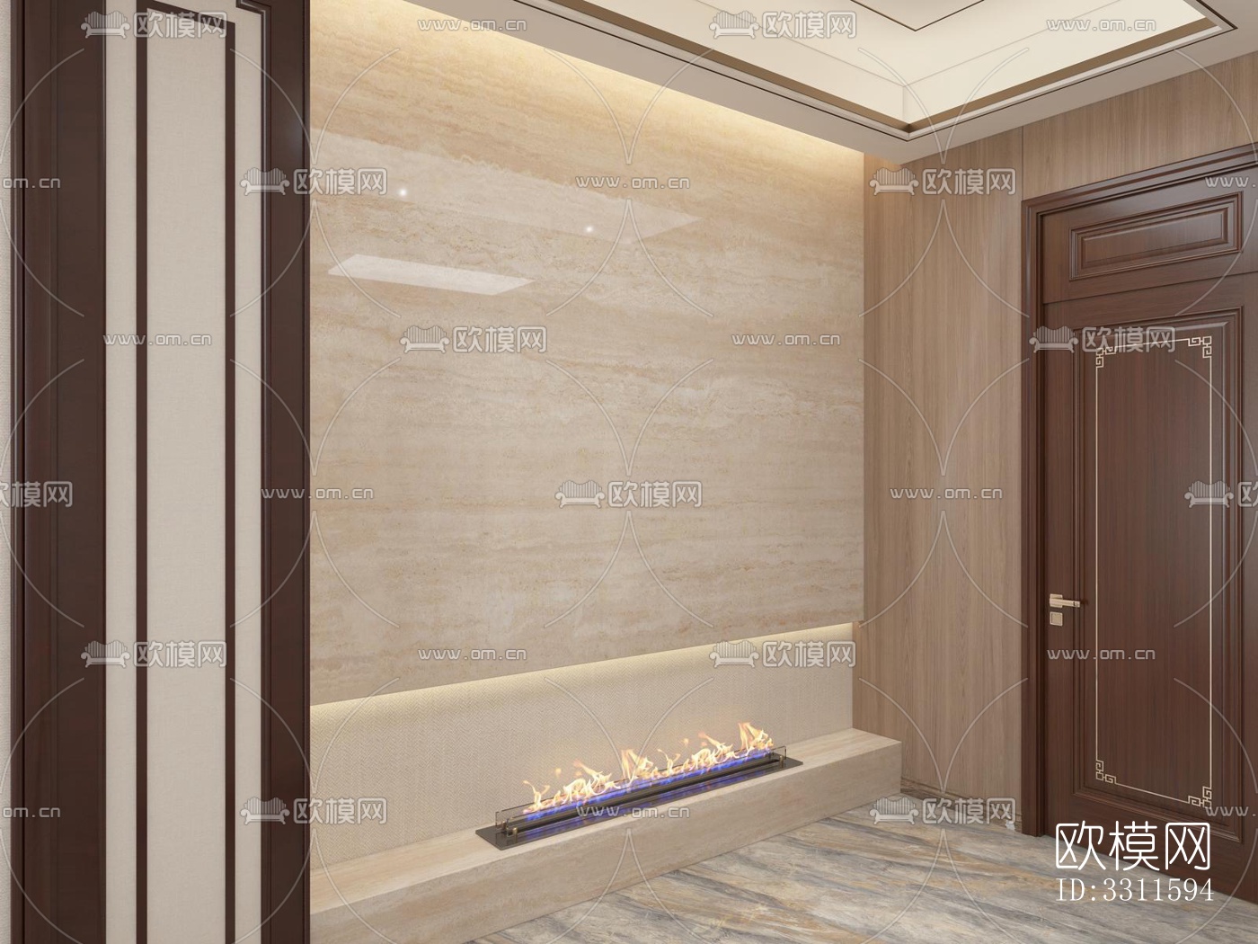 现代客餐厅效果图下载（渲染图5）