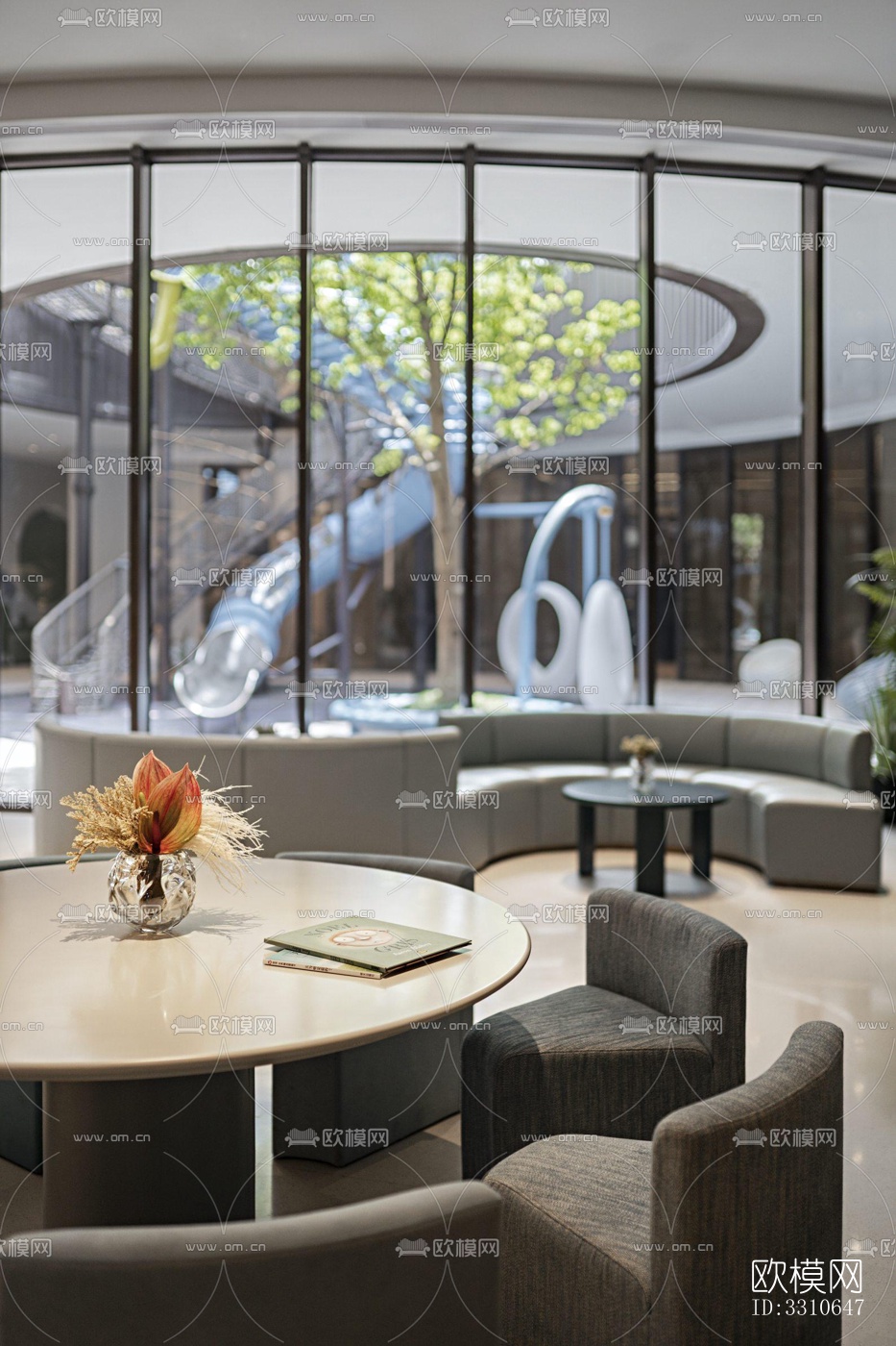 现代儿童游乐效果图下载（渲染图14）