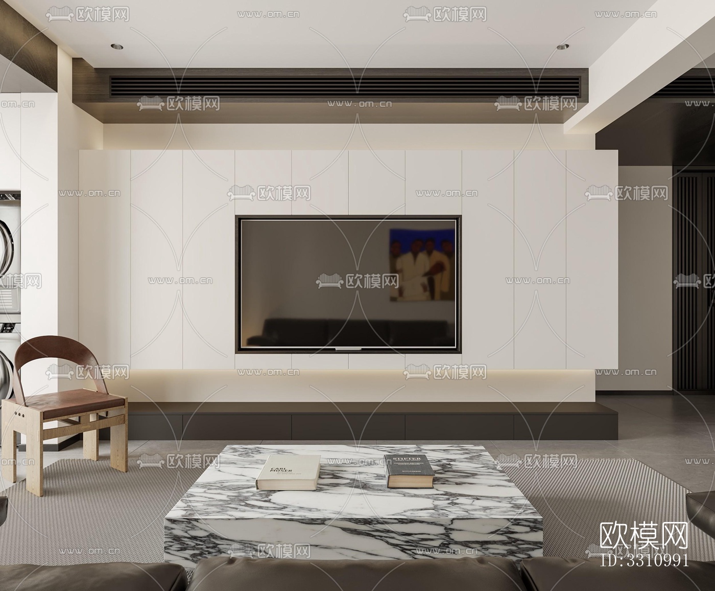 现代客餐厅效果图下载（渲染图3）