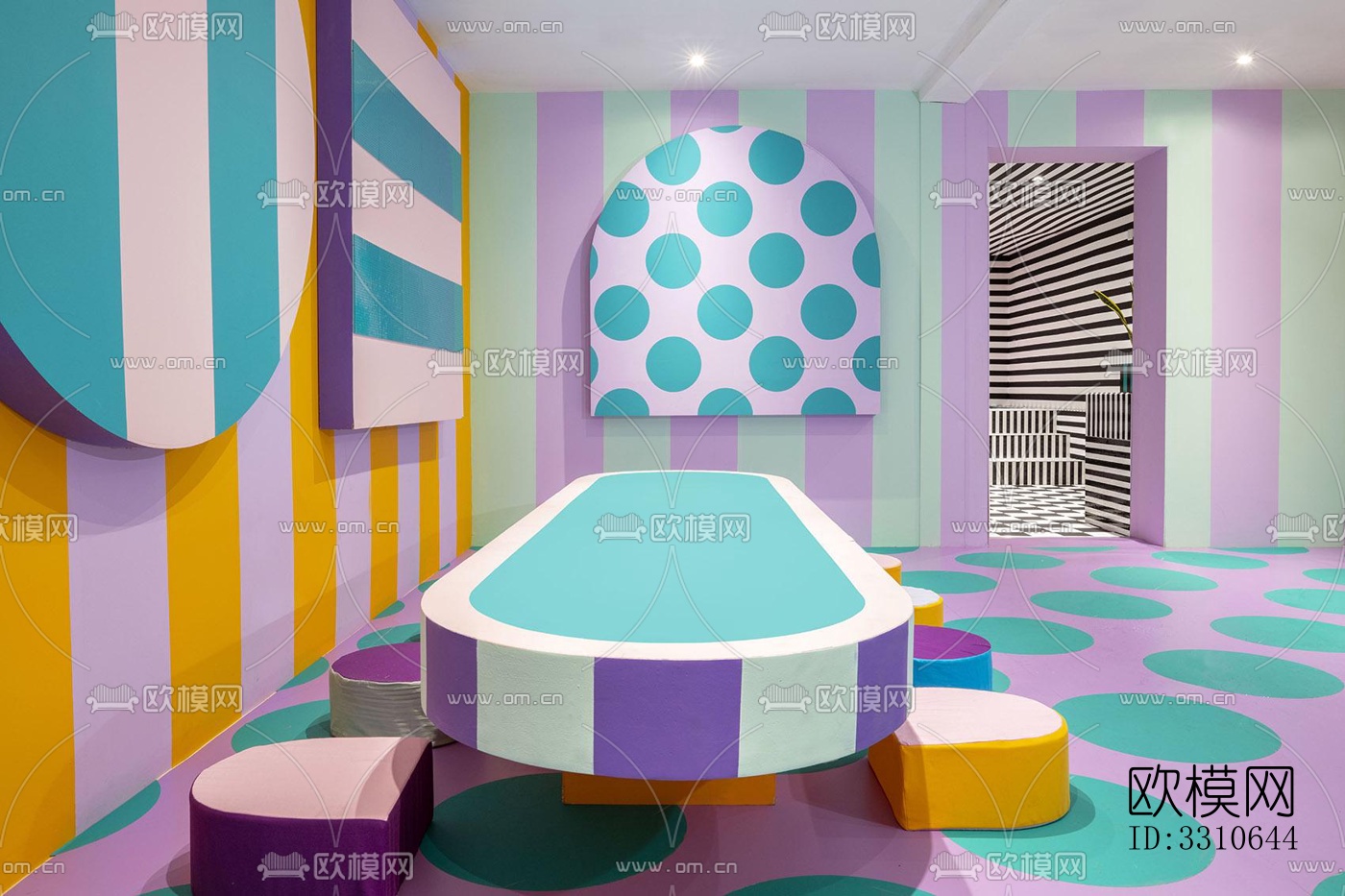 现代儿童游乐效果图下载（渲染图5）