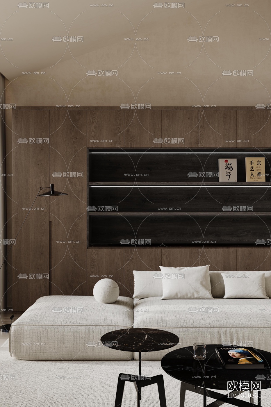 现代客餐厅效果图下载（渲染图10）