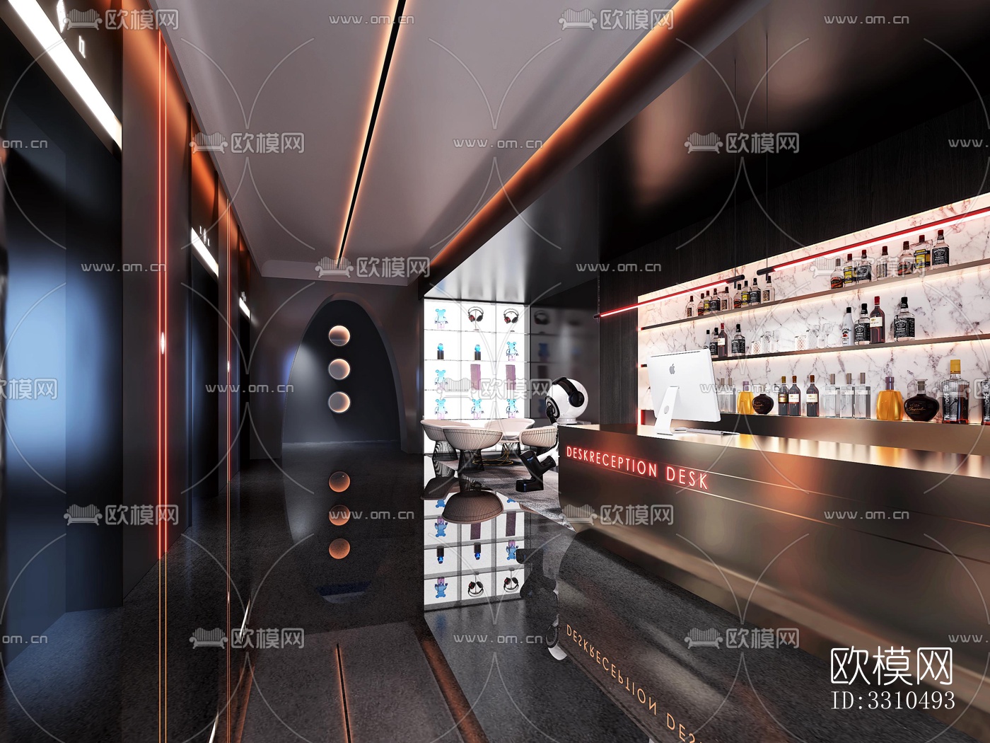 现代酒店民宿效果图下载（渲染图1）