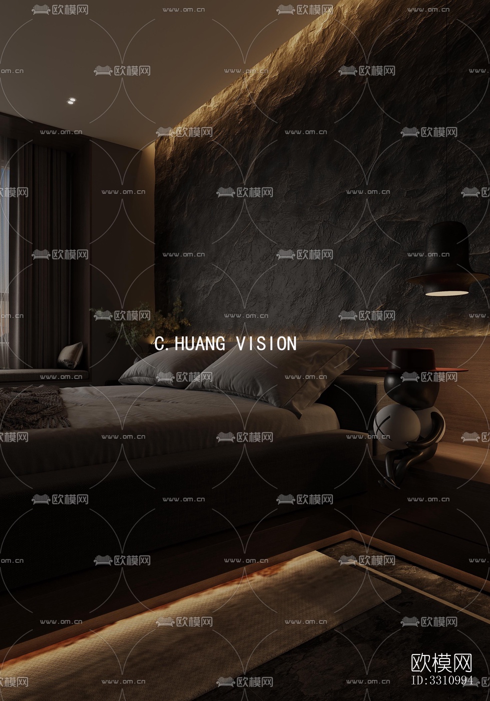 现代客餐厅效果图下载（渲染图8）